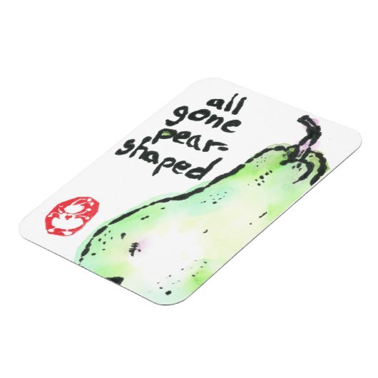 Premium Flexi Magnet "all gone pear format" (Linke Seite)