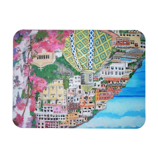 Premium Flexi Magnet - Positano, Italien (Horizontal)