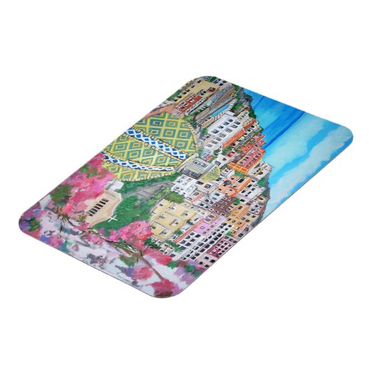 Premium Flexi Magnet - Positano, Italien (Linke Seite)