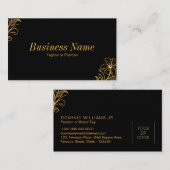 Premium Floral Business Card - QR Code | DP7 Visitenkarte (Vorne/Hinten)