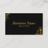Premium Floral Business Card - QR Code | DP7 Visitenkarte (Vorderseite)