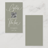 Premium-Fotos für einfache Hochzeiten mit QR-Code Begleitkarte (Vorne/Hinten)