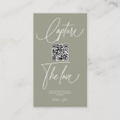 Premium-Fotos für einfache Hochzeiten mit QR-Code Begleitkarte (Vorderseite)