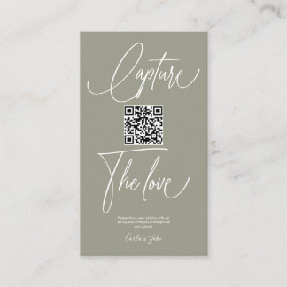 Premium-Fotos für einfache Hochzeiten mit QR-Code Begleitkarte