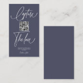 Premium-Fotos für einfache Hochzeiten mit QR-Code Begleitkarte (Vorne/Hinten)