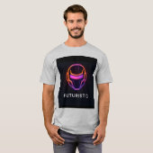 Premium Futuristic Logo-T - Shirt für Ihre Marke : (Vorne ganz)