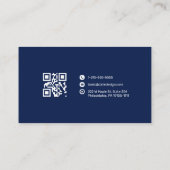 Premium-Geschäftskarte mit QR-Code Visitenkarte (Rückseite)