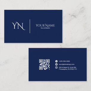 Premium-Geschäftskarte mit QR-Code Visitenkarte