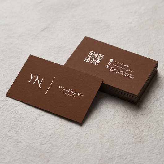 Premium-Geschäftskarte mit QR-Code Visitenkarte
