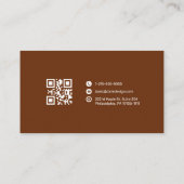 Premium-Geschäftskarte mit QR-Code Visitenkarte (Rückseite)