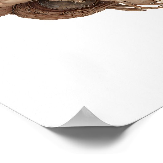 Premium Gilded Design: Luxury Clockwork Organ Poster (Ecke)