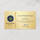 Premium Gold Business Card Design Visitenkarte (Vorderseite)