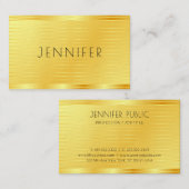 Premium Gold Look Berufliche Vorlage Visitenkarte (Vorne/Hinten)