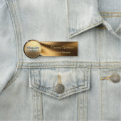 Premium Gold Metall Namensschild (Beispiel)