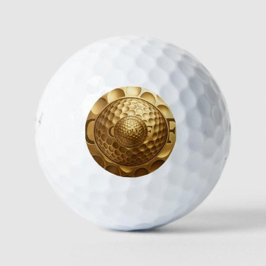 Premium Golden Ball - Luxus 3D Logo Design (Vorderseite)