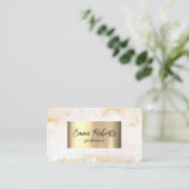 Premium Golden Luxus Visitenkarte (Stehend Vorderseite)