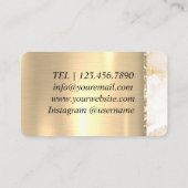 Premium Golden Luxus Visitenkarte (Rückseite)