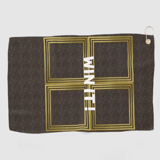 Premium Golf Handtuch, Behalt Dein Game Sharp auf Golfhandtuch (Horizontal)