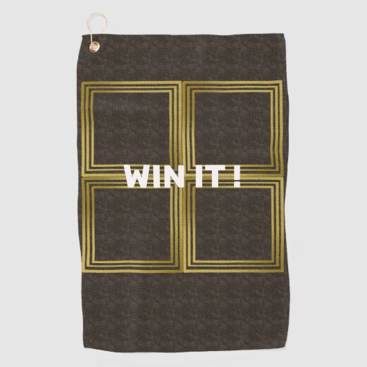 Premium Golf Handtuch, Behalt Dein Game Sharp auf Golfhandtuch (Vorderseite)