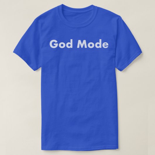 Premium-Gott-Modus T-Shirt (Design vorne)