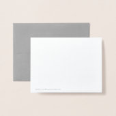 Premium Grau + Silver Foil Blume Muster Folienkarte (Rückseite mit Umschlag)