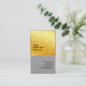 Premium Gray Modern Minimalistisch Visitenkarte (Stehend Vorderseite)