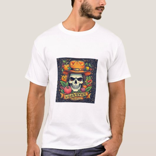 Premium Halloween Design T - Shirt (Vorderseite)