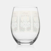 premium happy new year 2026 weinglas ohne stiel (Rückseite)