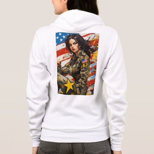 Premium-Hoodies für Frauen Hoodie (Rückseite)