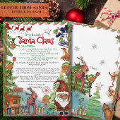 Premium Illustrated Watercolor Letter from Santa  Einladung