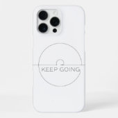 Premium iPhone Case ‘Keep Going’ – Minimalist Hülle (Rückseite)
