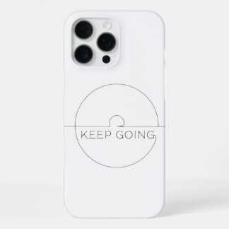 Premium iPhone Case ‘Keep Going’ – Minimalist 16 Pro Max Hülle