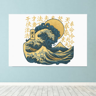 Premium japanische Kunstgestaltung Leinwanddruck