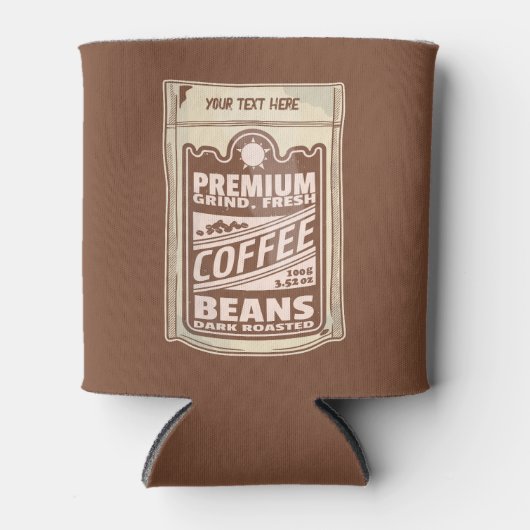 Premium Kaffeebohnen Plakat-Café Barista Dosenkühler (Vorderseite)