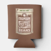 Premium Kaffeebohnen Plakat-Café Barista Dosenkühler (Rückseite)