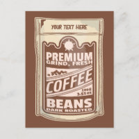Premium Kaffeebohnen Plakat-Café Barista
