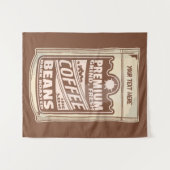 Premium Kaffeebohnen Plakat-Café Barista Wandteppich (Vorderseite (Horizontal))