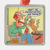 Premium Katze Cartoon Weihnachtsbaum Ornament (Vorne)