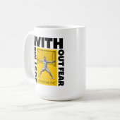 Premium-Klassiker-Keramikbecher – Bedruckte Kaffee Kaffeetasse (Vorderseite Links)