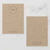 Premium Kraft Earring Display Visitenkarte (Vorne/Hinten)