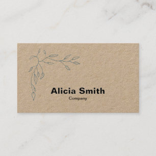 Premium Kraft Minimal Elegante Business Card Visitenkarte
