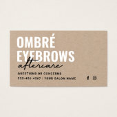 Premium Kraft Ombre Powder Brows Aftercare Ratschl (Vorderseite)