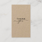 Premium Kraft QR Code Google Review Visitenkarte (Rückseite)