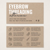 Premium Kraft Simple Eyebrow Threading Aftercare (Vorne & Hinten)