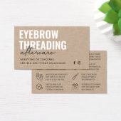 Premium Kraft Simple Eyebrow Threading Aftercare (Schreibtisch)