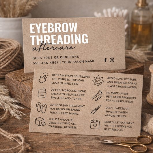 Premium Kraft Simple Eyebrow Threading Aftercare