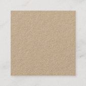 Premium Kraft Square Business Card Quadratische Visitenkarte (Vorderseite)