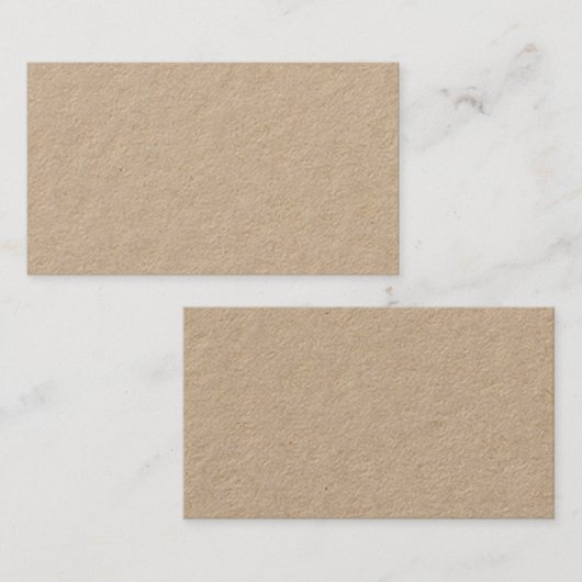 Premium Kraft Telefonnummerkarte (Vorne/Hinten)