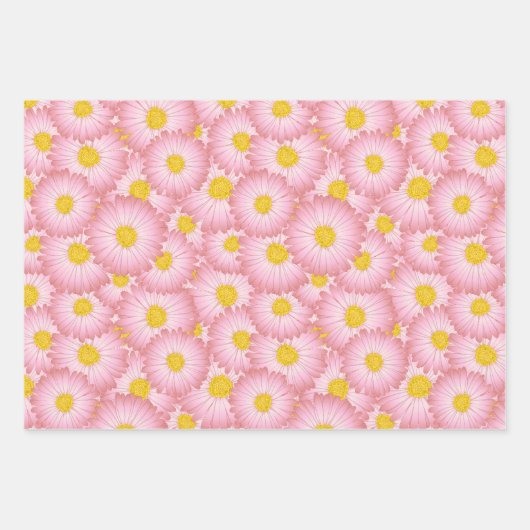 Premium-Kunst-Blumengeschenkverpackung - Set aus 3 Geschenkpapier Set (Vorderseite)
