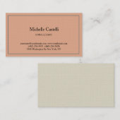 Premium-Leinen Beruflich Einzigartig klassisch ein Visitenkarte (Vorne/Hinten)